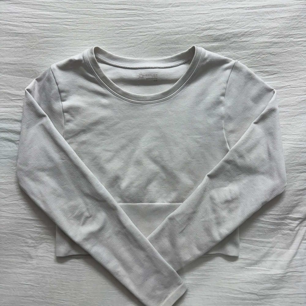 Elegant White Long Sleeve Women's Top